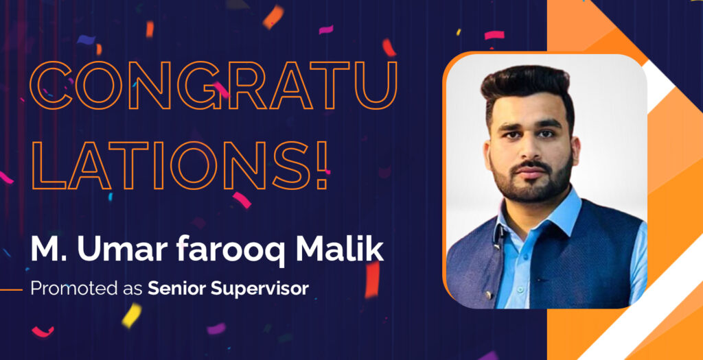 M. Umar Farooq Malik (Senior Supervisor Ecommerce) 