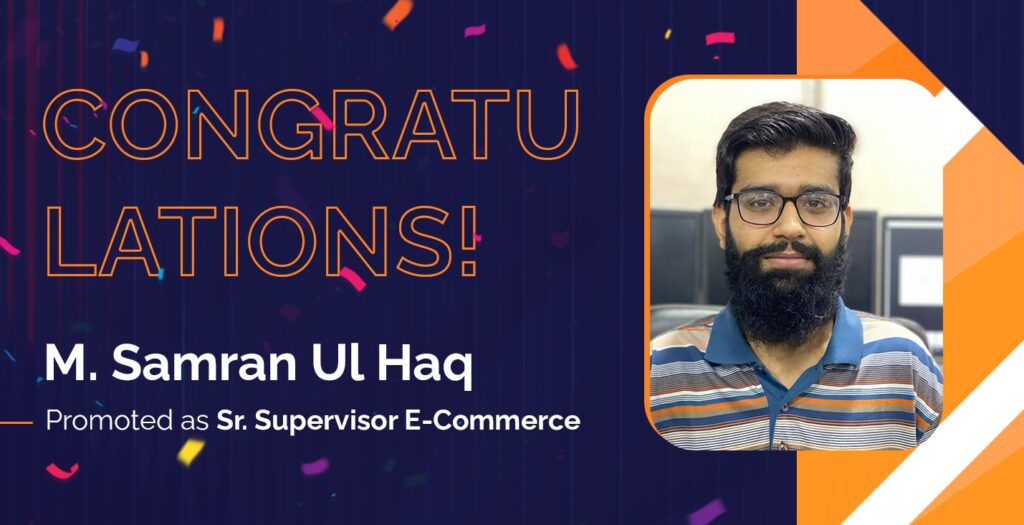 M. Samran Ul Haq (Senior Supervisor Ecommerce) 